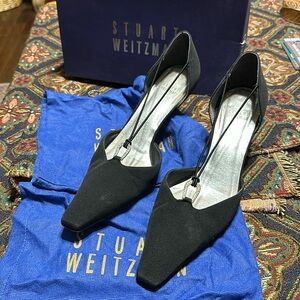 Stuart Weitzman wishing black peau
